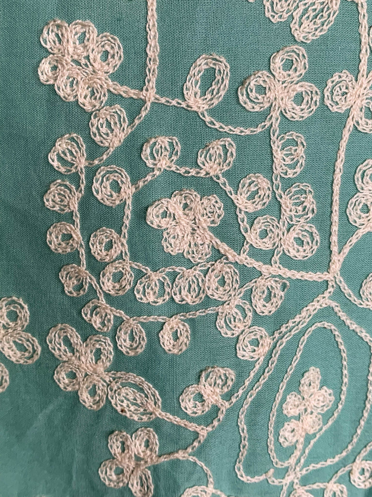 MINT EMBROIDERED TOP------sale