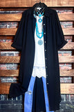 CLASSICALLY URBAN SHIRT DRESS IN BLACK