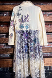 POISON D'AMORE LACE JACKET CARDI IN NATURAL & FLORAL