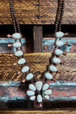 TOUCH THE SKY TURQUOISE IVORY EARRING & NECKLACE SET