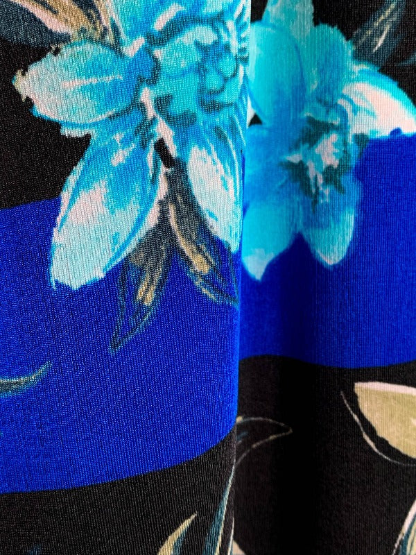 PRETTY FIELDS OF FLOWERS DRESS TUNIC IN TURQUOISE