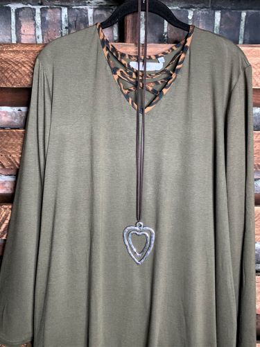 A PERFECT DAY STYLISH OLIVE TUNIC