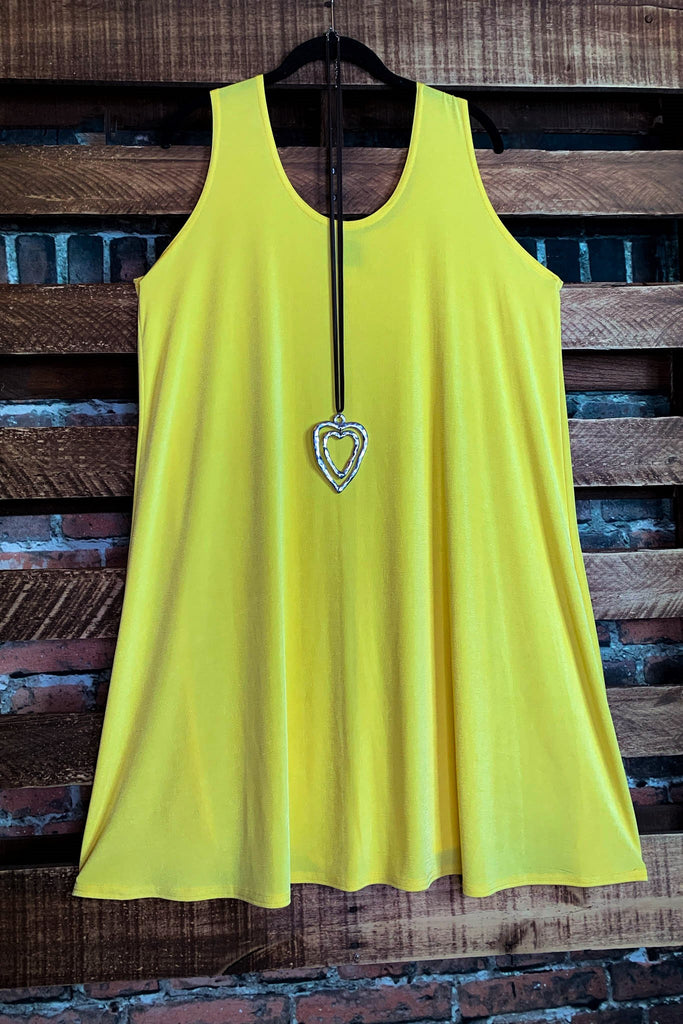 DRESS TUNIC IN SUNSHINE YELLOW-----------SALE