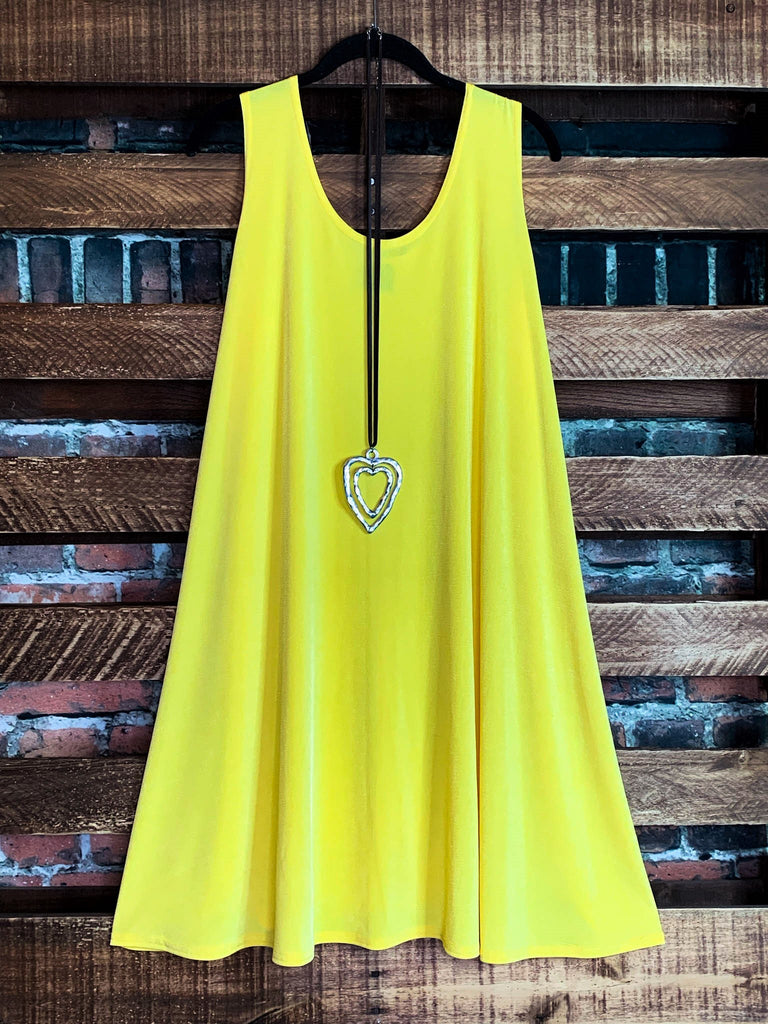 DRESS TUNIC IN SUNSHINE YELLOW-----------SALE