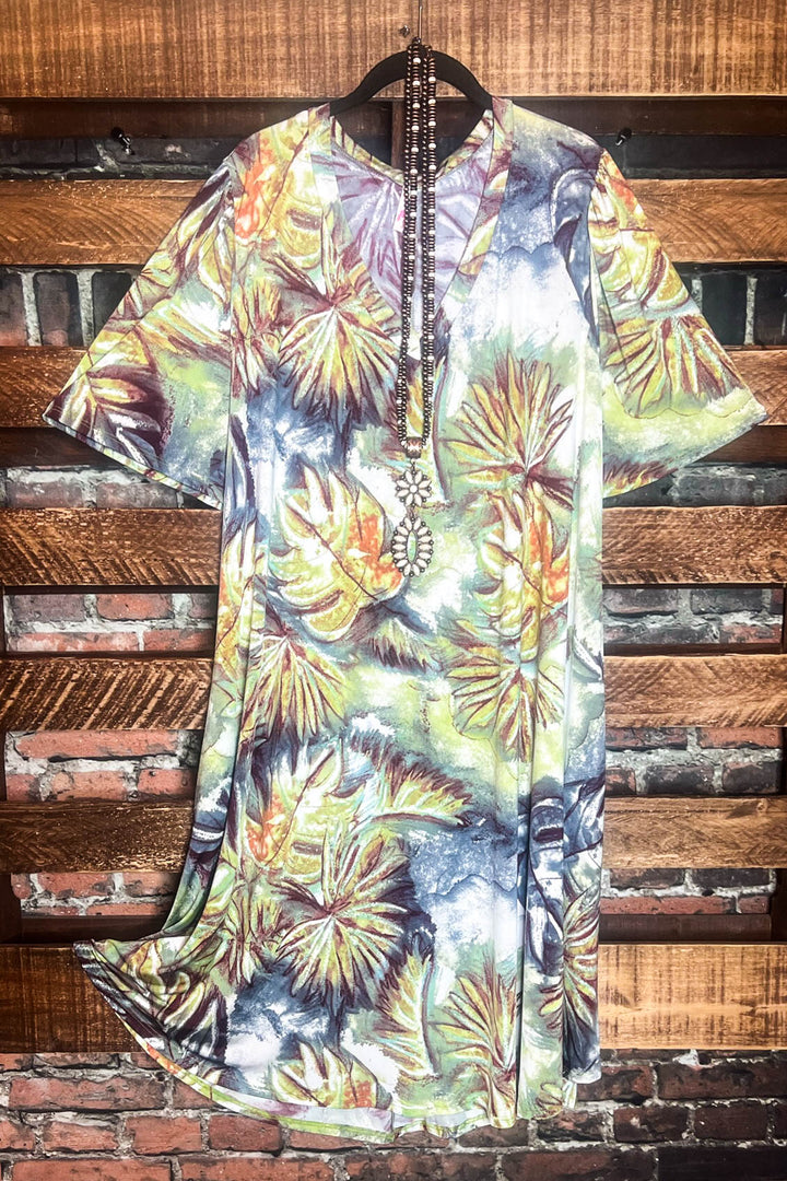 COASTAL FEELING MULTI-COLOR 3X 4X 5X DRESS--------------SALE