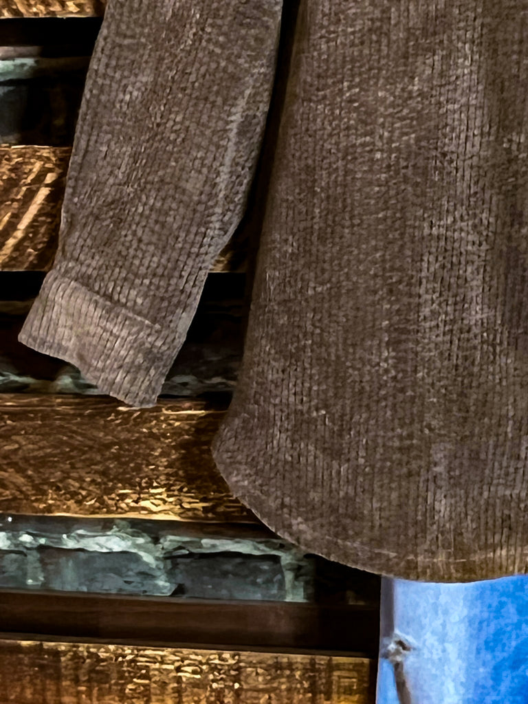 BEST CORDUROY VERSION COMFY BROWN OVERSIZED SHIRT----------SALE