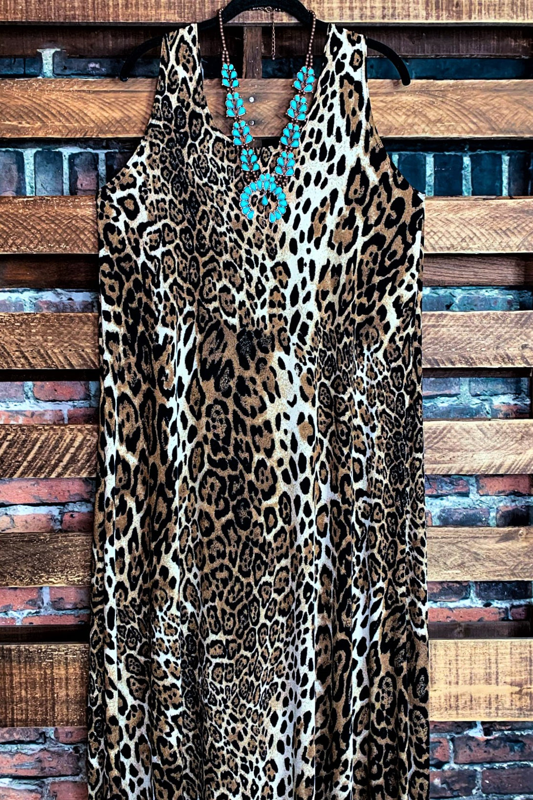 LEOPARD PRINT MAXI DRESS MULTI-COLOR ------SALE