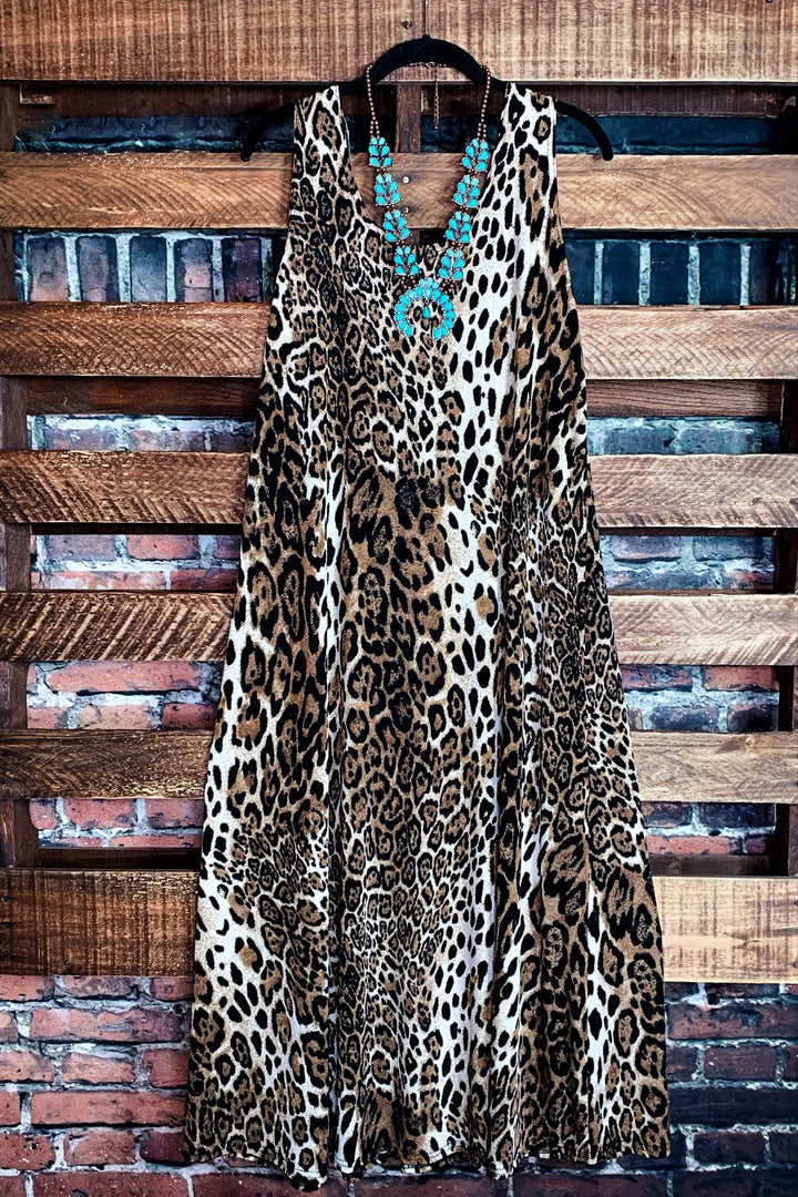 LEOPARD PRINT MAXI DRESS MULTI-COLOR ------SALE