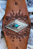 BOHO CUFF BRACELET IN BROWN LEATHER