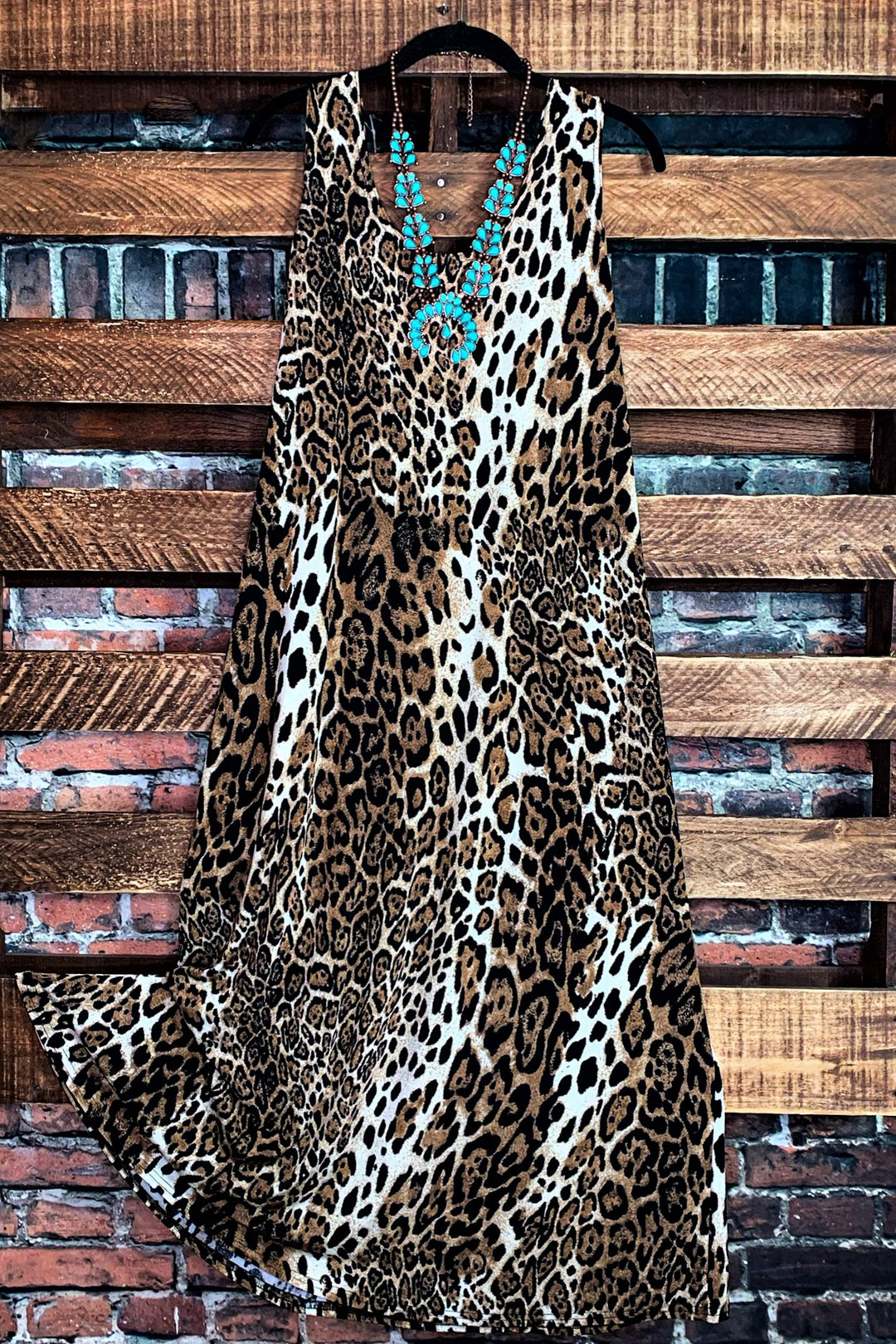 LEOPARD PRINT MAXI DRESS MULTI-COLOR ------SALE