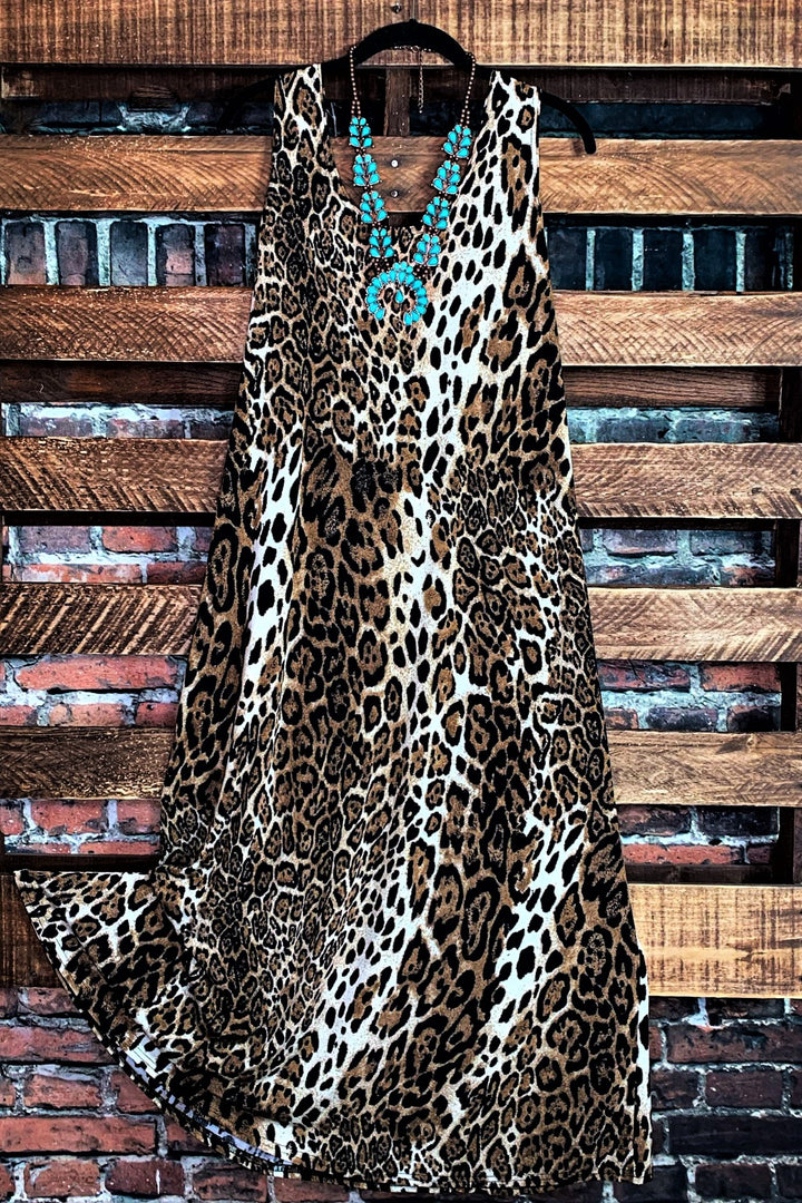 LEOPARD PRINT MAXI DRESS MULTI-COLOR ------SALE