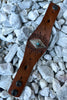 BOHO CUFF BRACELET IN BROWN LEATHER