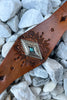 BOHO CUFF BRACELET IN BROWN LEATHER