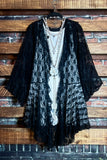 BELONG WITH ME LACE DUSTER CARDIGAN BLACK
