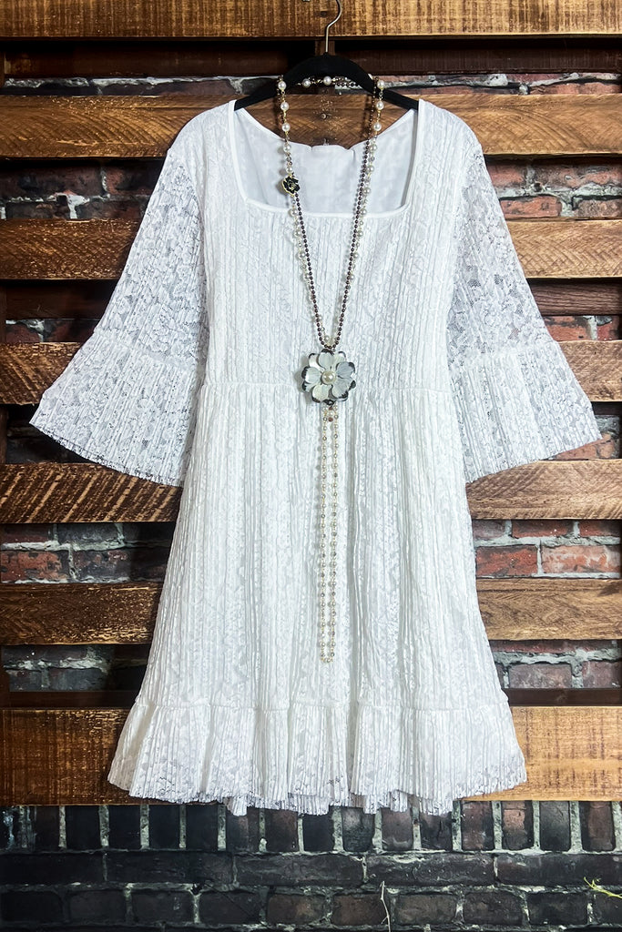 LIKE AN ENCHANTED DREAM IVORY LACE OVERSIZED MAXI DRESS