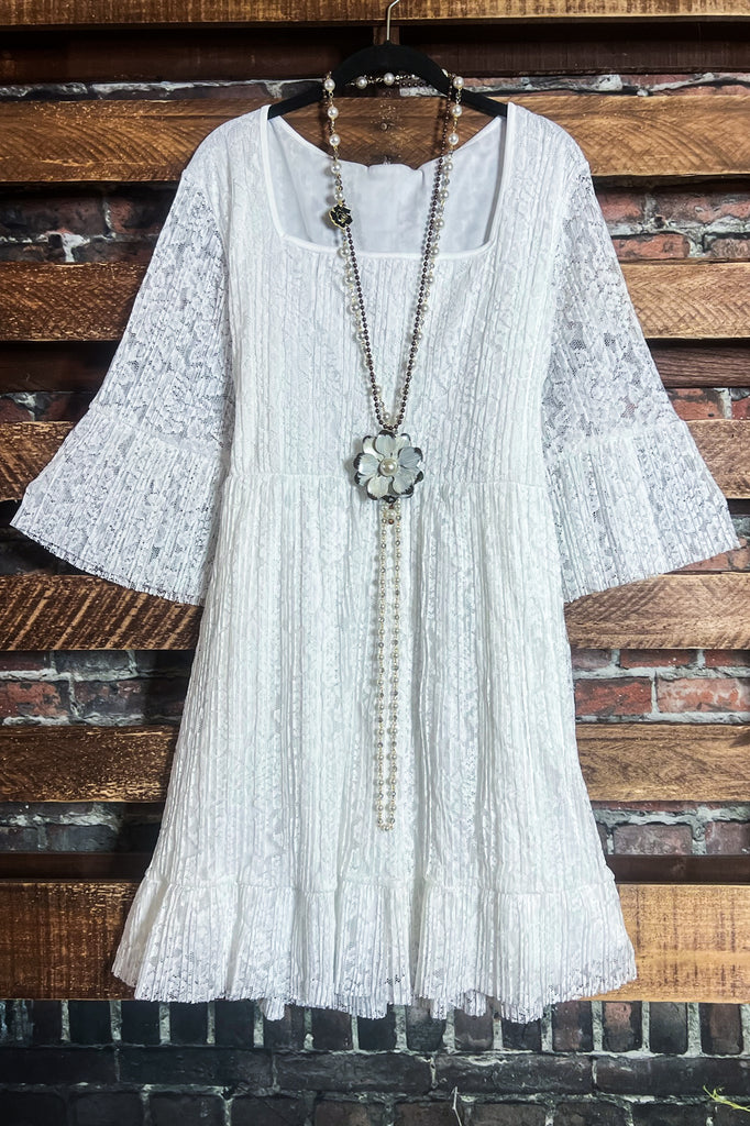 LIKE AN ENCHANTED DREAM IVORY LACE OVERSIZED MAXI DRESS