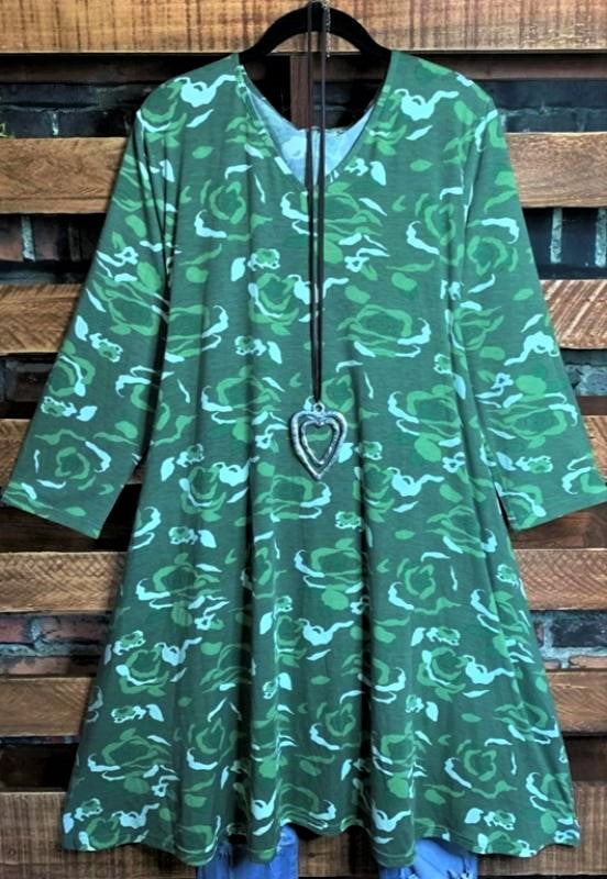 6-16 SIZES - CAMOUFLAGE PRINT DRESS IN GREEN CAMO---------sale