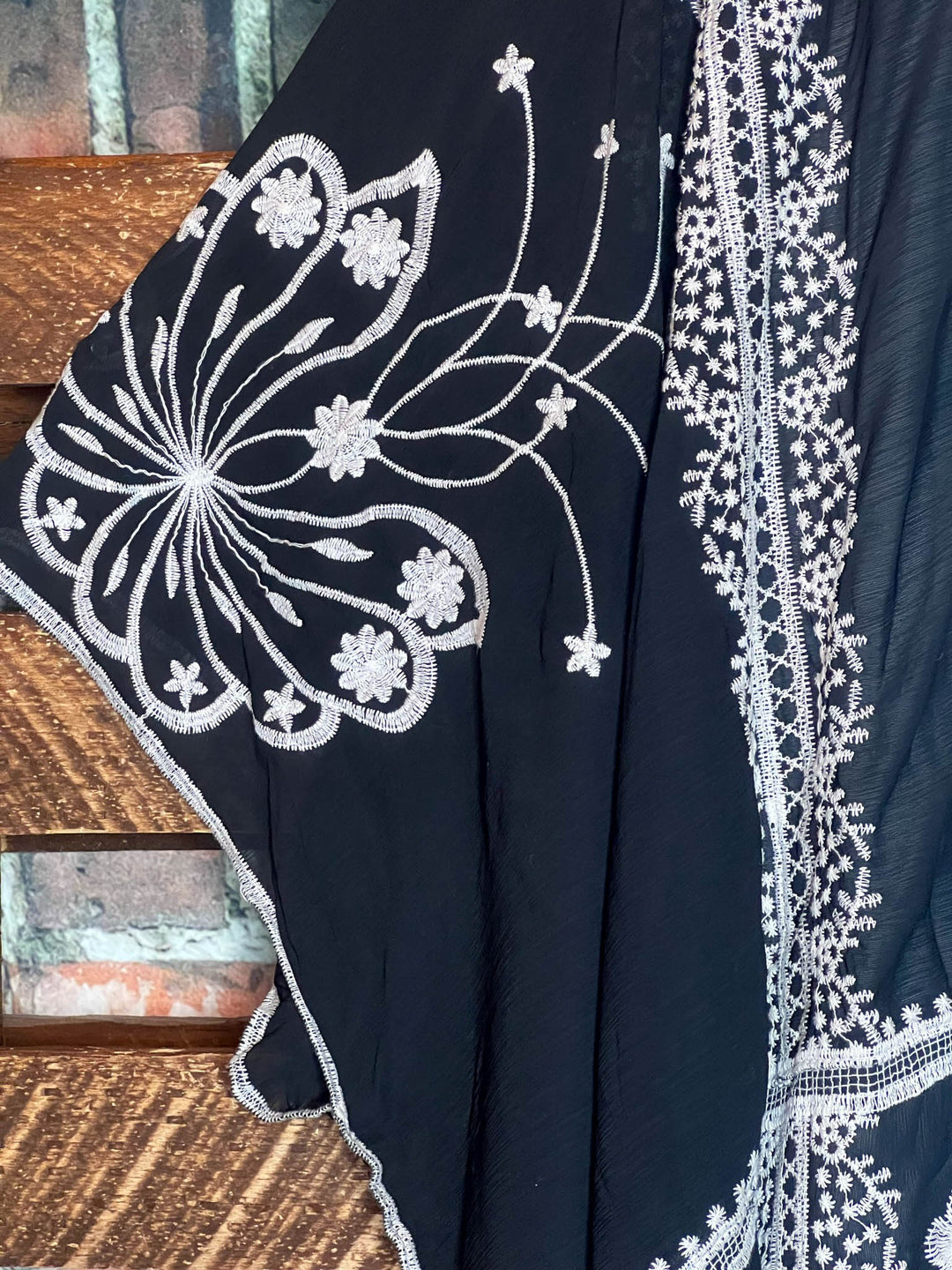 Precious Love Embroidered Oversized Duster Kimono