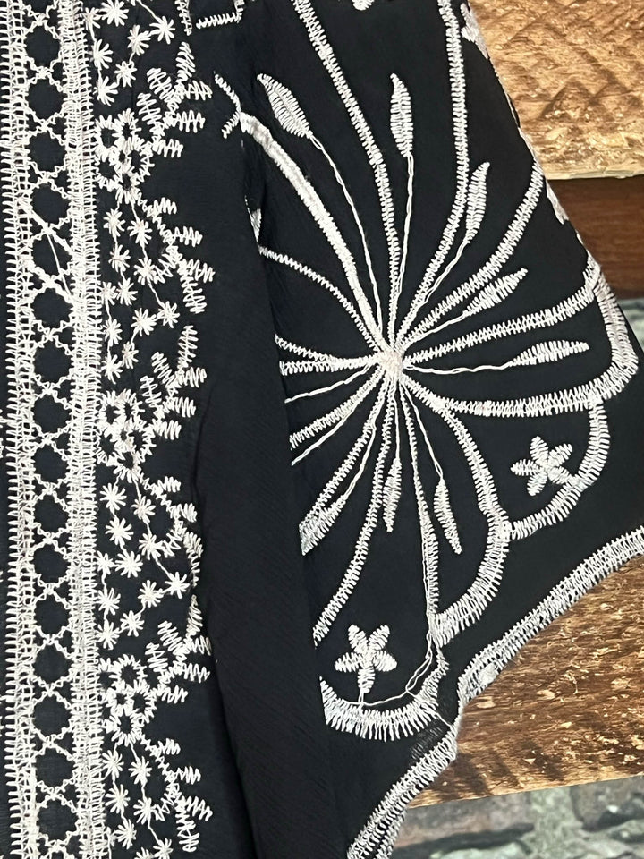 Precious Love Embroidered Oversized Duster Kimono