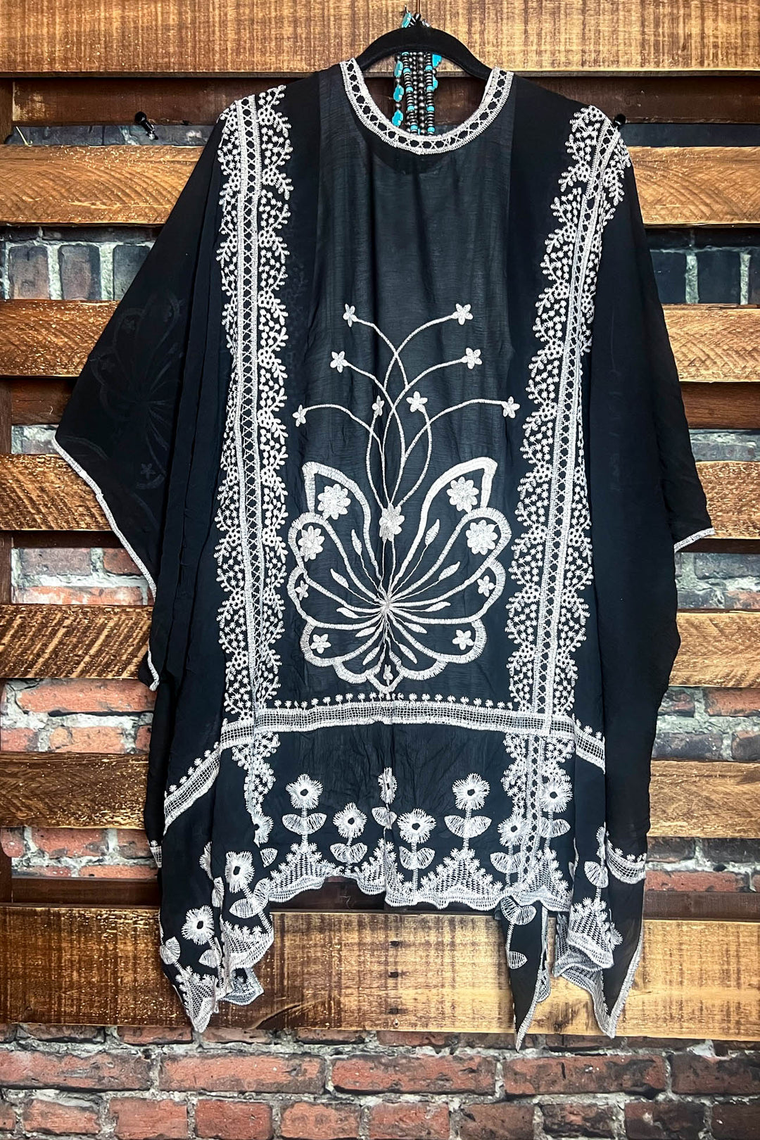 Precious Love Embroidered Oversized Duster Kimono