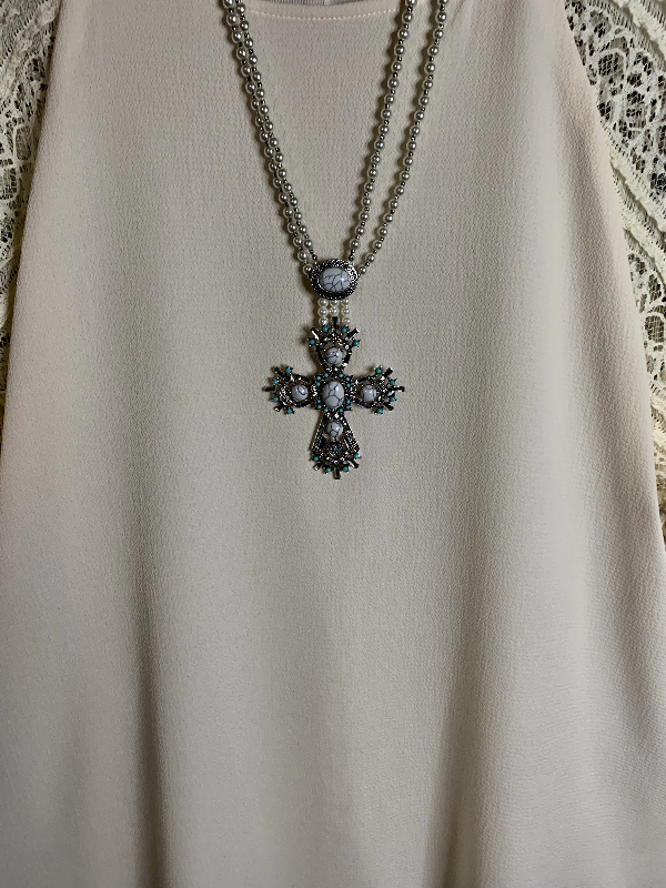 LOVED BY ME LACE DRESS IN BEIGE