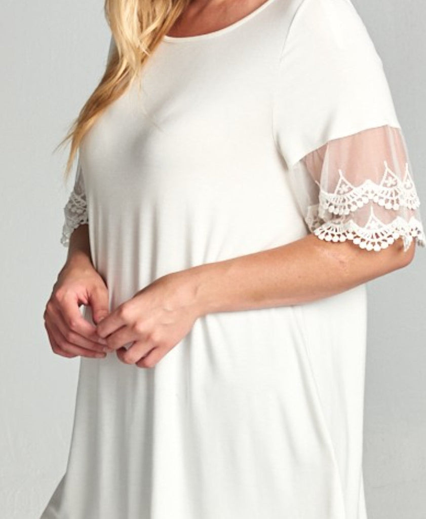 A LOVE THAT WILL LAST FOREVER TUNIC IN WHITE