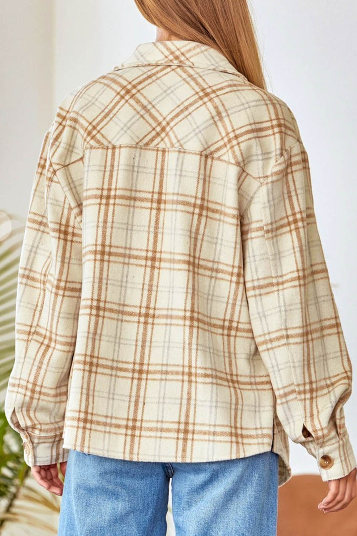 CLASSIC TIMELESS PLAID JACKET IN BEIGE