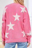 JOURNEY TO THE STARS PINK SOFT OVERSIZED PULLOVER SWEATER