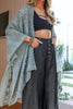 GENUINE SOUL SOFT BOHO EMBELLISHED KIMONO IN SAGE