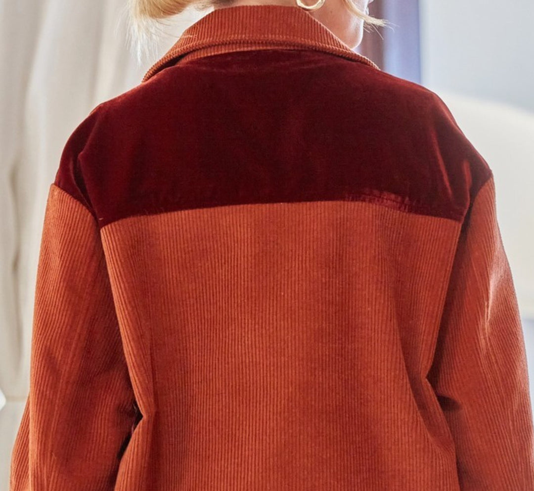 16-26  SIZE - VELVET & CORDUROY SHIRT-------SALE