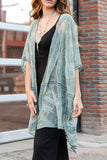 YOU'RE MY DREAM SAGE LACE EMBROIDERED OVERSIZED DUSTER KIMONO
