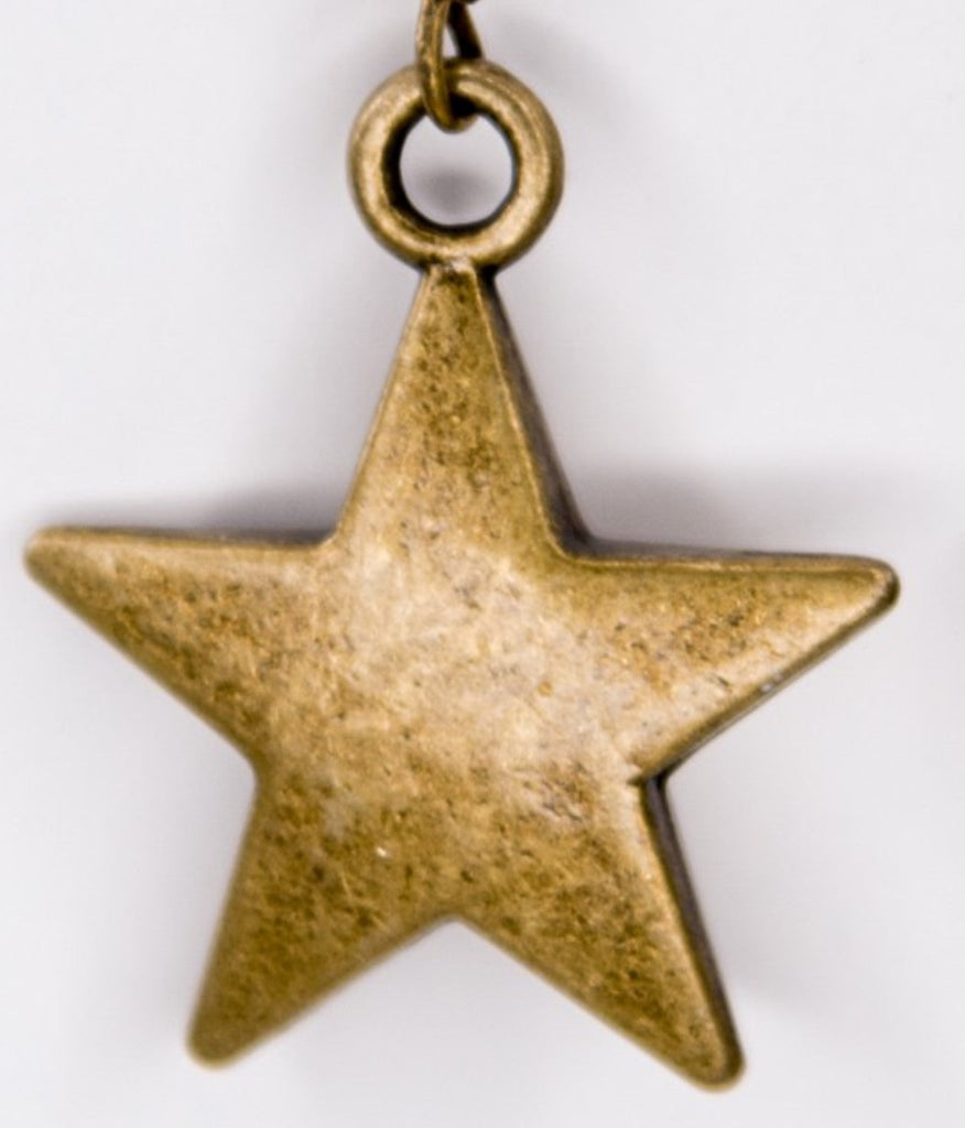 A Star is Born Earrings in Bronze Star Charm