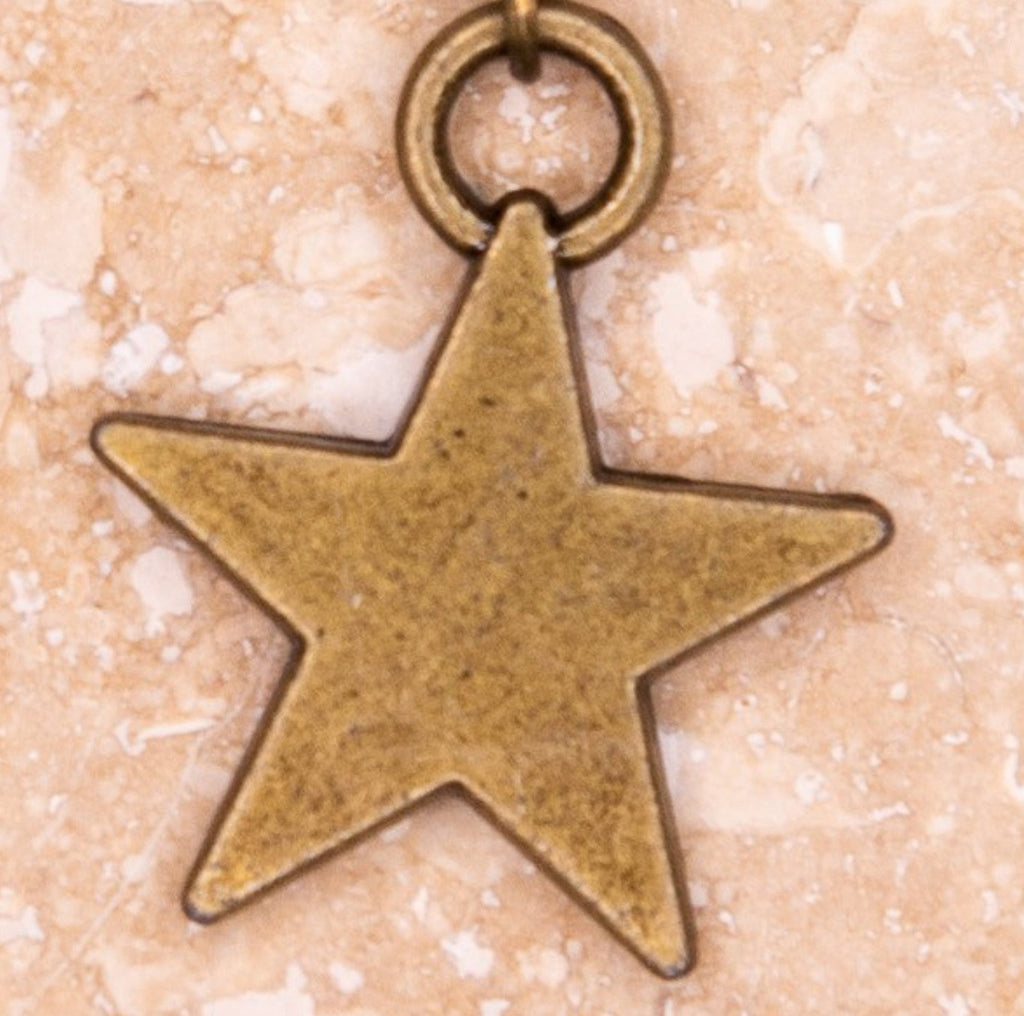 A Star is Born Earrings in Bronze Star Charm