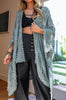 GENUINE SOUL SOFT BOHO EMBELLISHED KIMONO IN SAGE