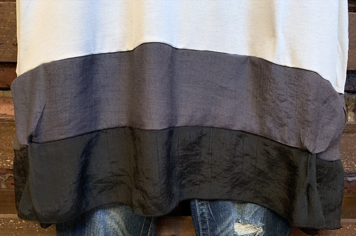 6-8 SIZE -  STYLISH T-TUNIC IN GRAY ----sale