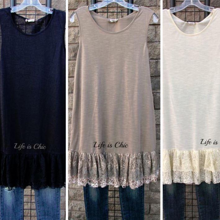 FOREVER MAGIC ROMANCE LACE SLIP DRESS SLEEVELESS IN BLACK [product vendor] - Life is Chic Boutique