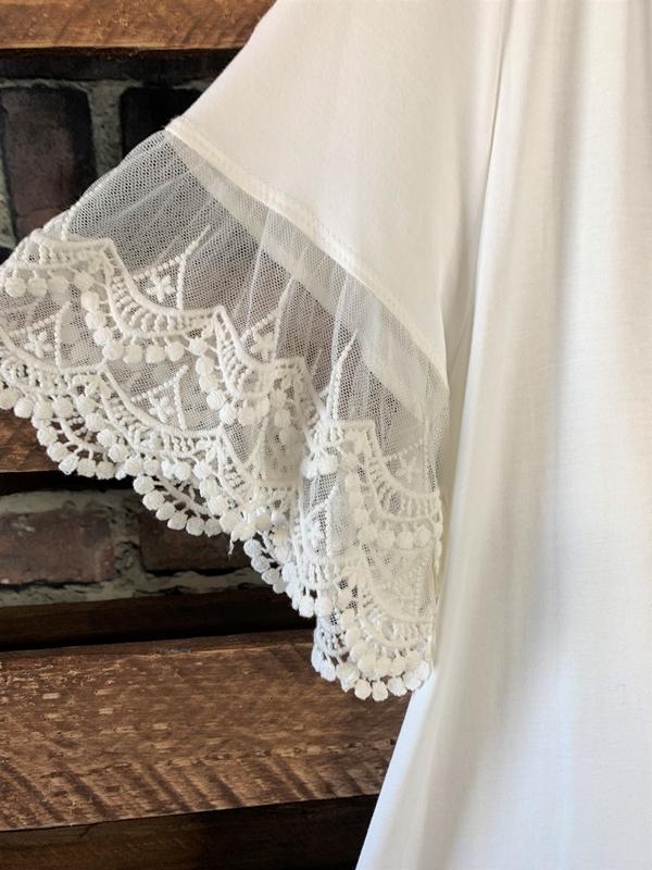 lace tunic white 