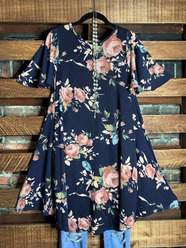 tunic floral print boutique plus size 