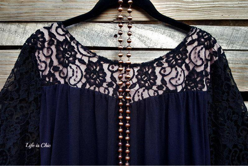 EVERYDAY'S MUSE LACE DRESS IN BLACK [product vendor] - Life is Chic Boutique