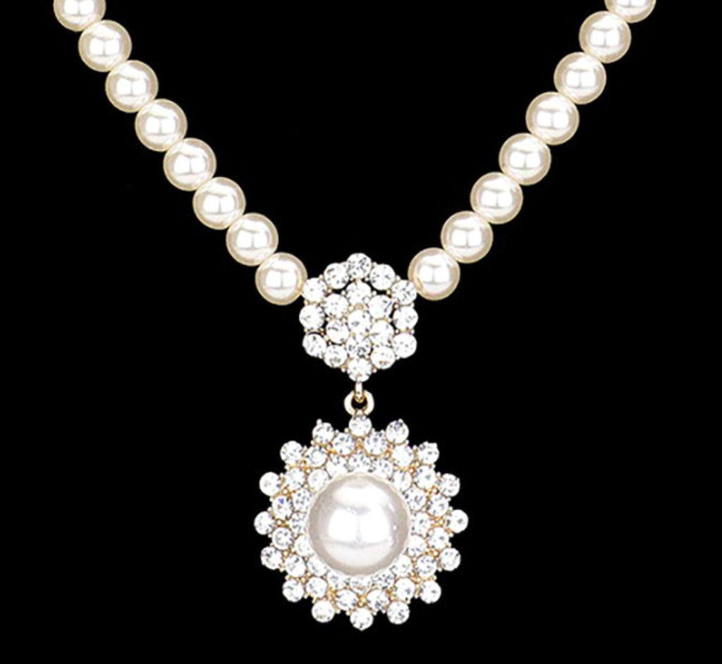 Classic Timeless Pearl Set Necklace & Earring