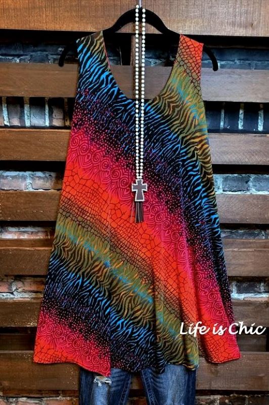 plus size multi color dress