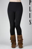 EVERYDAY BASIC STRETCH PLUS SIZE LEGGINGS IN BLACK [product vendor] - Life is Chic Boutique