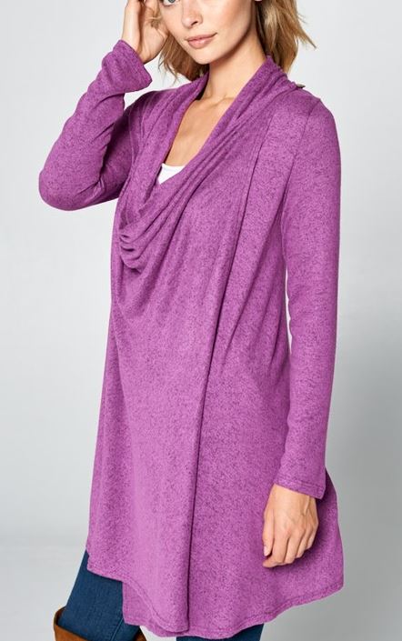 JUST LIKE THAT CARDIGAN SWEATER IN MAGENTA -----------SALE