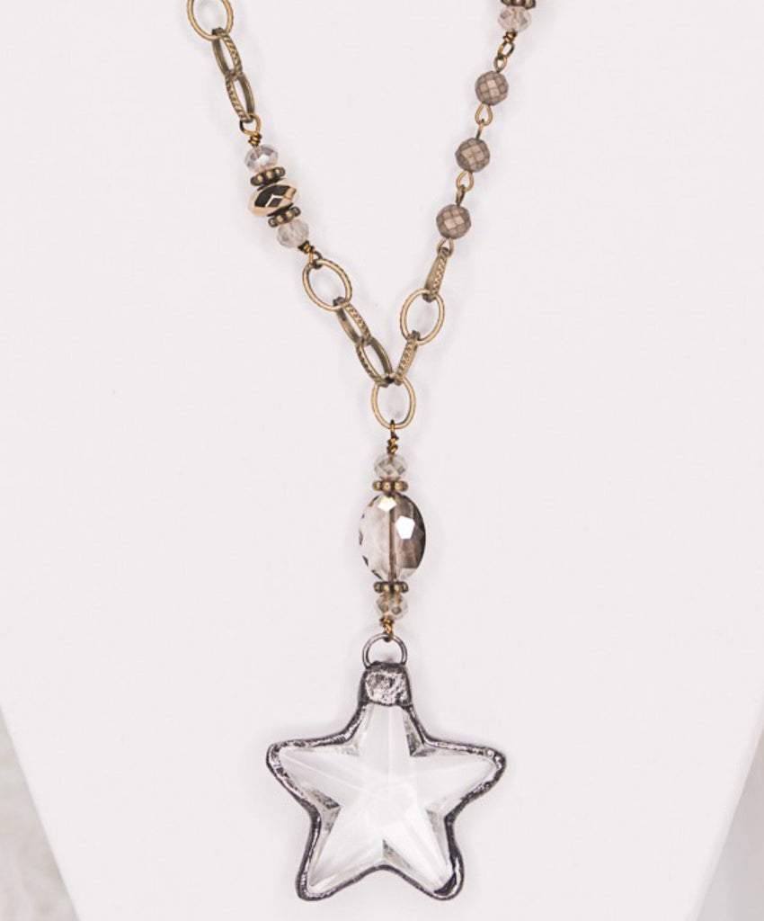 MY LUCKY NORTH STAR CRYSTAL NECKLACE
